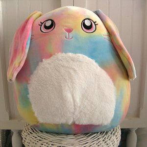 Squishmallow Candy Tie Dye Bunny Rabbit 12" Springtime Easter 2021 Kellytoy New